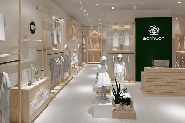 森虎儿童装店铺展示