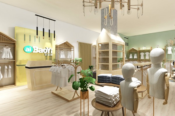 艾宝依童装店铺展示