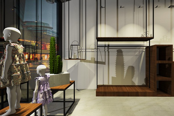 态熊童装店铺展示