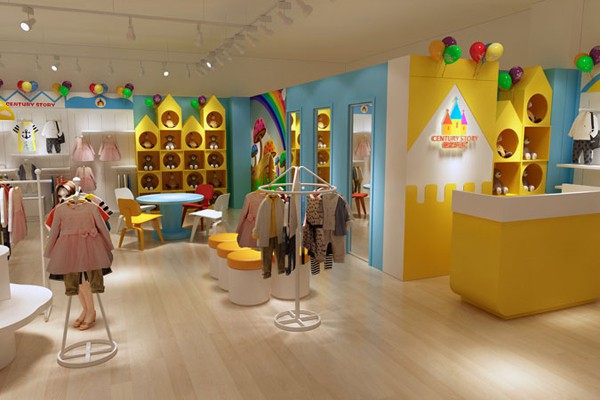 世纪童话童装店铺形象