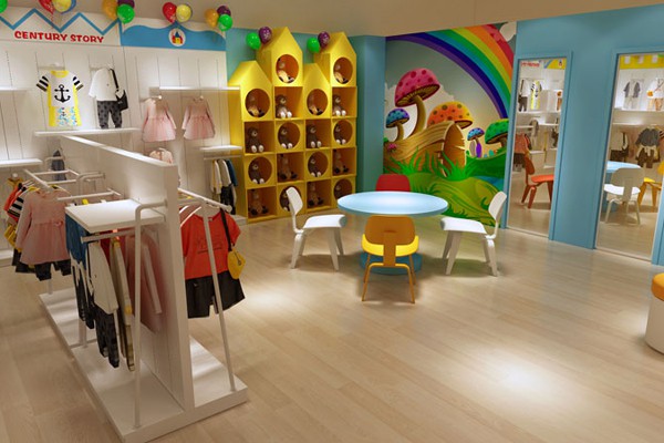世纪童话童装店铺展示