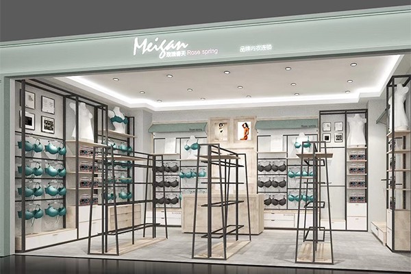 玫瑰春天内衣店铺展示