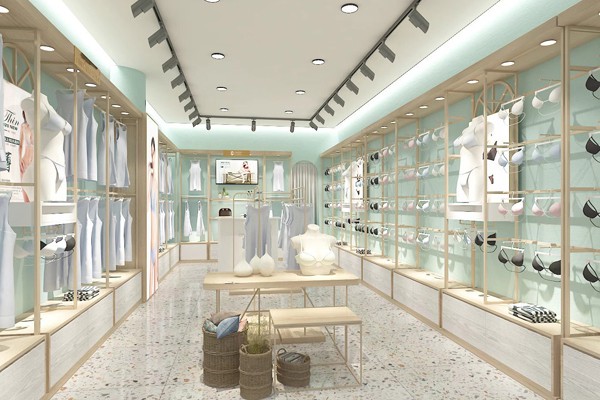 澜沐茜内衣店铺展示