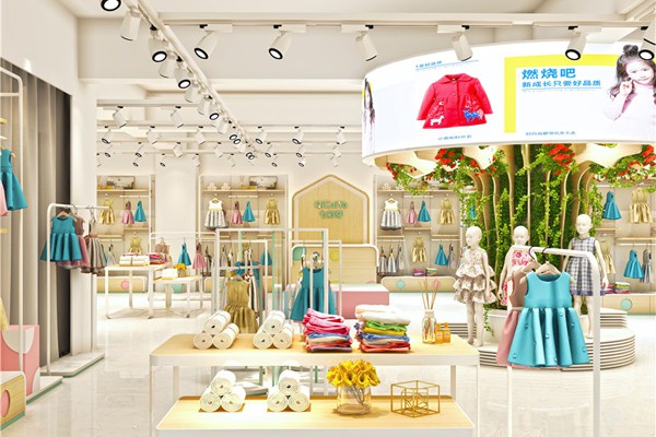 七彩芽童装店铺形象