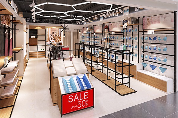 红红红内衣店铺展示