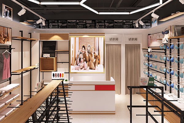 红红红内衣店铺展示