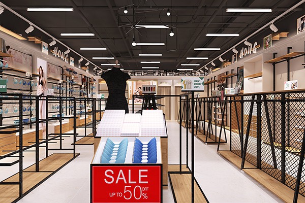 红红红内衣店铺展示