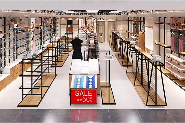 红红红内衣店铺展示