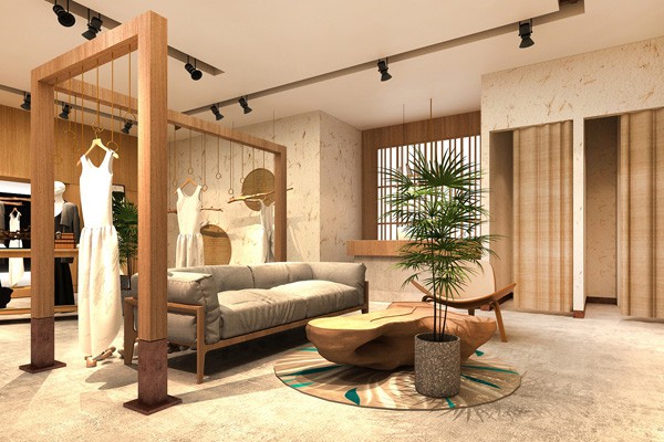 晒谷场女装店铺展示