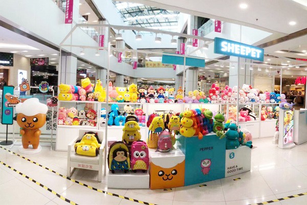 SHEEPET舒宠粒子公仔店铺展示