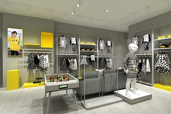 糖果布丁童装店铺形象