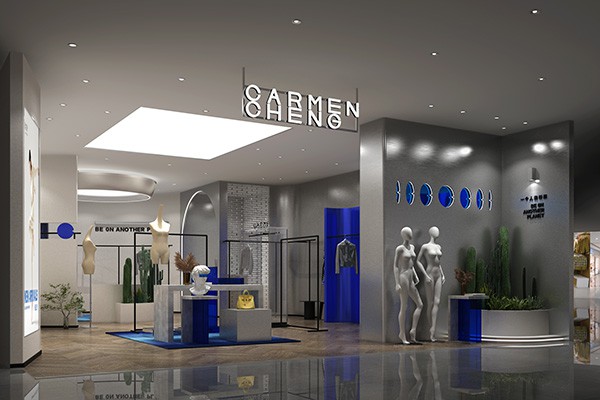 卡蔓.郑女装店铺形象