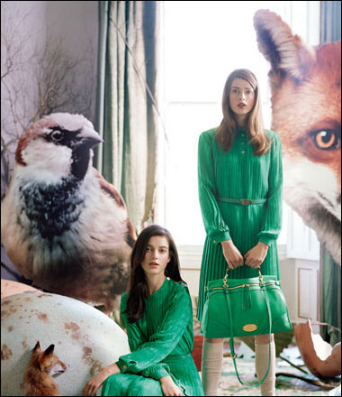 迈宝瑞Mulberry2011秋冬女装 超模Lindsey Wixson助阵