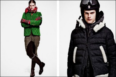 法国潮牌Moncler2011秋冬型录将OUTDOOR风格拉向顶峰