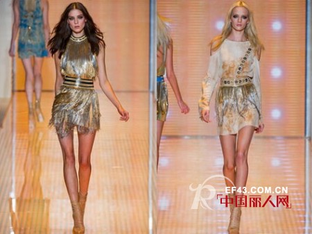 范思哲2013春夏女装  爱上扎染条纹印花