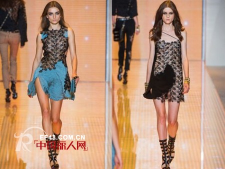 范思哲2013春夏女装  爱上扎染条纹印花