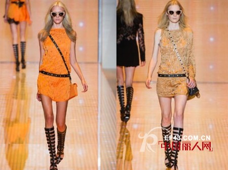 范思哲2013春夏女装  爱上扎染条纹印花