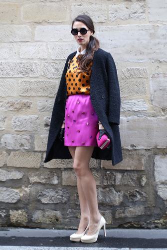 巴黎街头的时尚达人秀