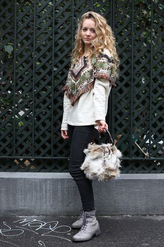 巴黎街头的时尚达人秀