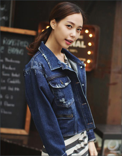 秋季经典单品 时尚牛仔衣让你美翻天