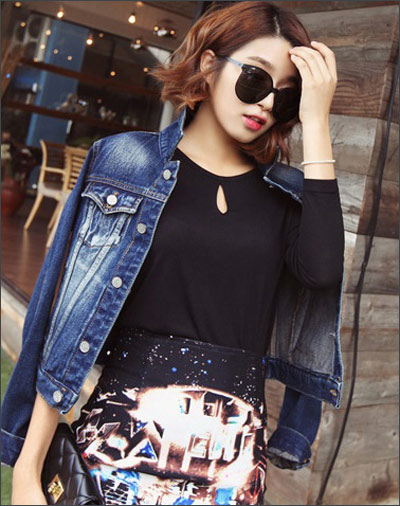 秋季经典单品 时尚牛仔衣让你美翻天