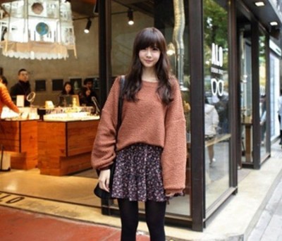 纯色套头毛衣  显高显瘦穿出时尚范儿