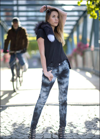 俄罗斯街头潮人装扮 每张都像大片