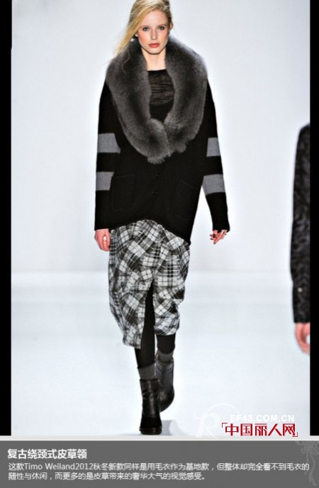 2012秋冬皮毛衣领潮流解析