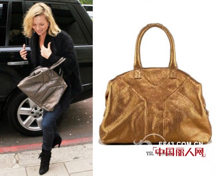 凯特·莫斯出街御用包包 云集YSL经典款