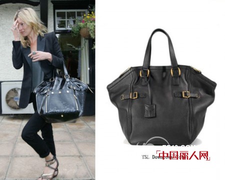 凯特·莫斯出街御用包包 云集YSL经典款