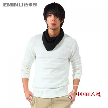 EMINU依米奴男士针织衫  编织深秋迷人服饰