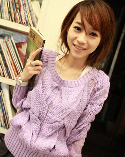 毛衣巧搭术  穿出新鲜时尚感