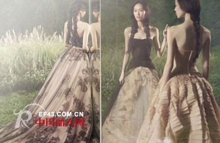婚纱女王Vera Wang 同名系列上演别具一格2012婚纱大片