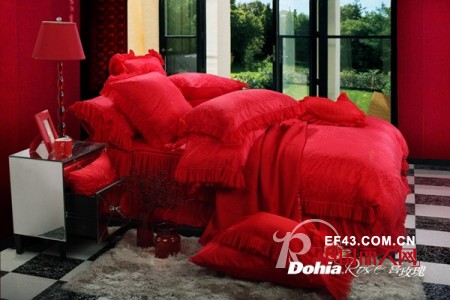 多喜爱玫瑰婚庆床品  给婚房增添喜庆浪漫氛围