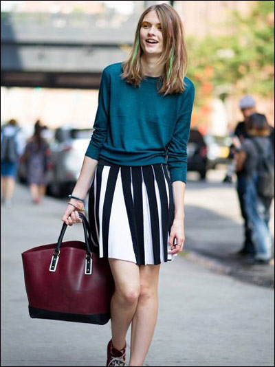 秋日时尚主角:针织毛衫的穿搭术