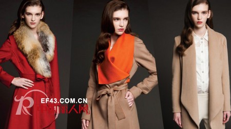 EP雅莹2012秋冬羊绒大衣的9种优雅练习
