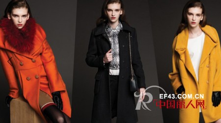 EP雅莹2012秋冬羊绒大衣的9种优雅练习