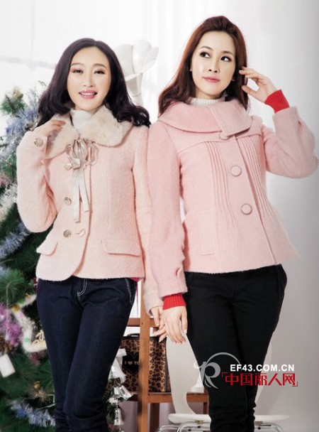 咏仕秋冬毛呢外套UP淑女气质
