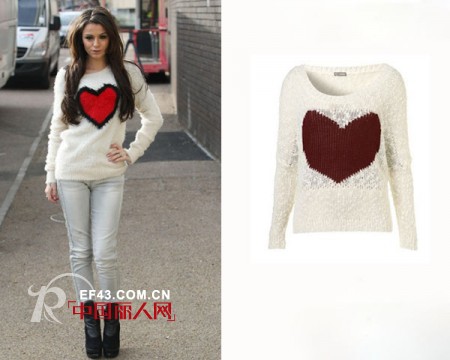 爱心图案毛衣秀出来  今年不过光棍节