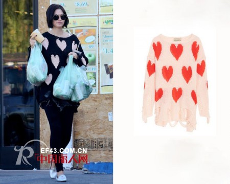 爱心图案毛衣秀出来  今年不过光棍节