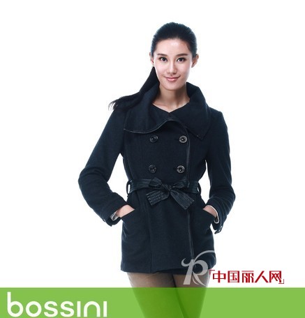 堡狮龙Bossini毛呢外套 秋冬混搭抵御寒风