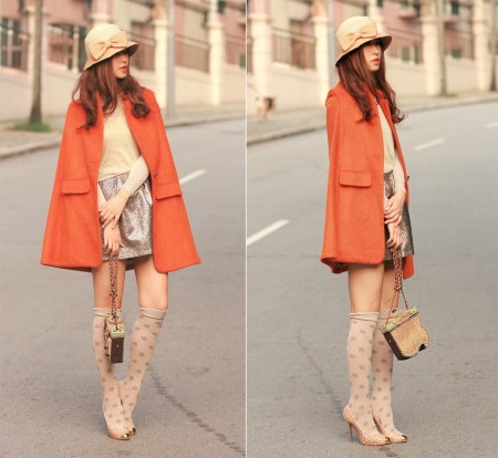寒冷冬季 各色斗篷衫型搭最抢眼