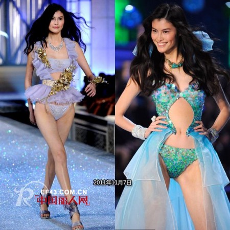 维秘大秀中国三花华丽绽放!刘雯四度进军化身土著首领