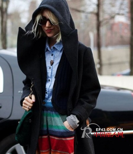 跟欧美街头潮妞学习冬季美丽不冻人的潮搭法则