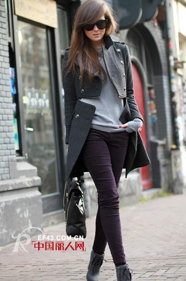 跟欧美街头潮妞学习冬季美丽不冻人的潮搭法则