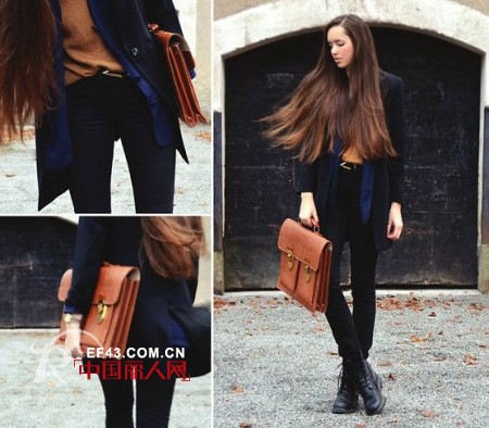 跟欧美街头潮妞学习冬季美丽不冻人的潮搭法则