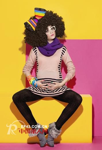 HUIBAO可爱风格孕妇装 做个童心准妈咪