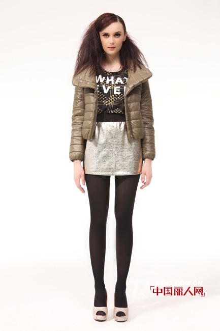 K facto 2y 酷感帅气冬季女装 穿出机车摇滚朋克范儿