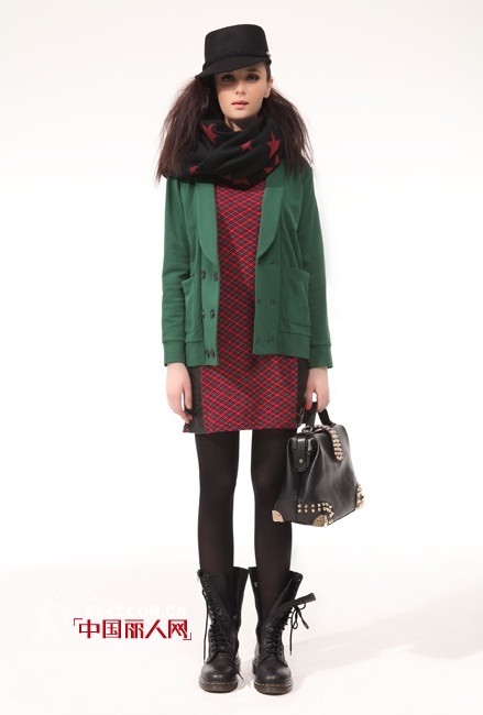 K facto 2y 酷感帅气冬季女装 穿出机车摇滚朋克范儿