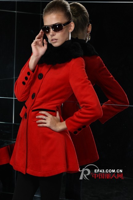 雅戈美黛2012秋冬装 唯美皮草尽拥奢华